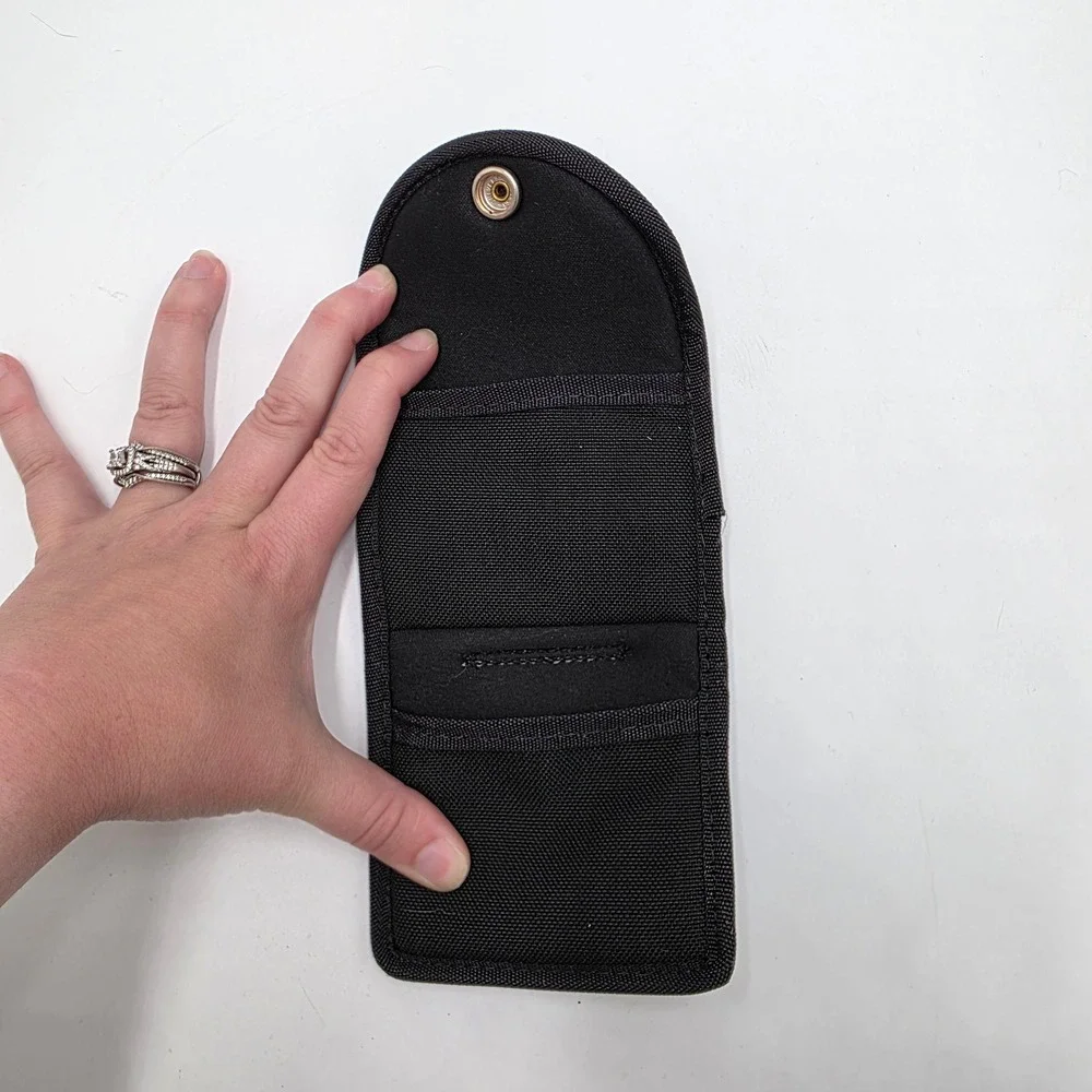 Uncle Mikes Black Nylon Duty Belt Pouch Snap Closure